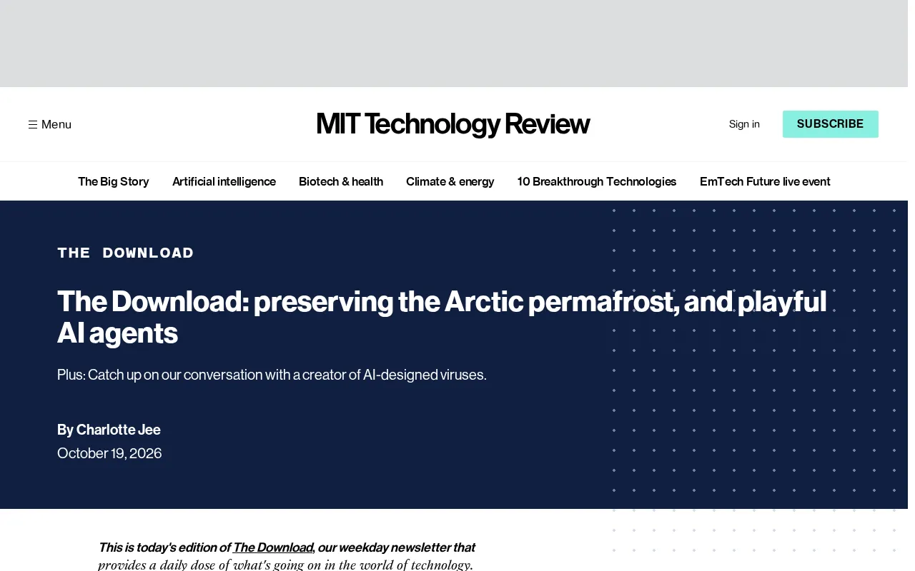 AI Daily Brief: Protecting Arctic Permafrost and Playful AI Agents
