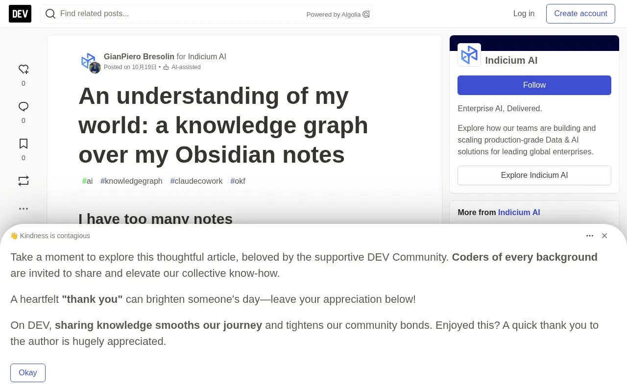 Managing 900+ Obsidian Notes with a Knowledge Graph