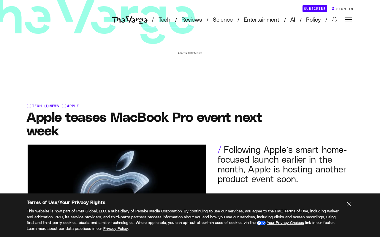 苹果官宣十月发布会:OLED MacBook Pro领衔,iPad Mini同台亮相
