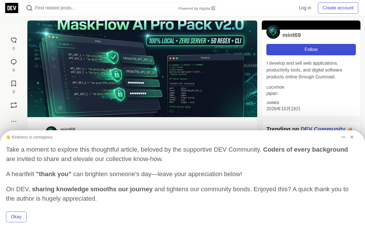 Goodbye Manual Redaction: MaskFlow AI, a Fully Client-Side PII Masking Tool