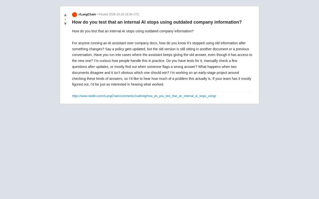 Internal AI Still Using Outdated Info? Practical Methods to Test Data Freshness