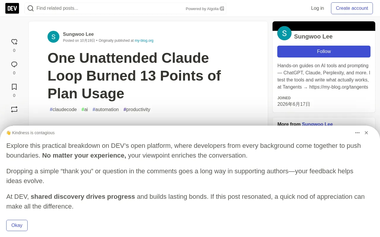 An Unattended Claude Loop Burned 13% of My Quota Overnight — Here Are the Three Safeguards I Added