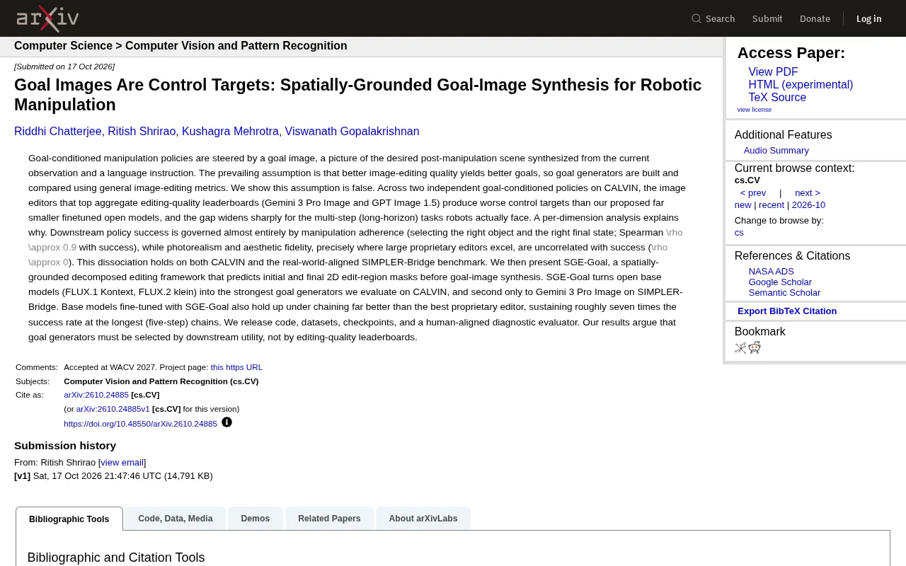 Goal Images Are Control Commands: How Spatially Grounded Goal Image Synthesis Reshapes Robotic Manipulation