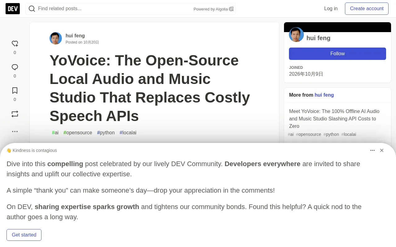 YoVoice Open-Source Local Audio Studio: A Zero-Cost Alternative to Paid Voice APIs