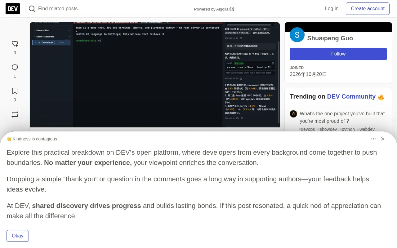 rss source: AI-SSH-Pro: a multi-session SSH client with an AI ops assistant you stay in control of