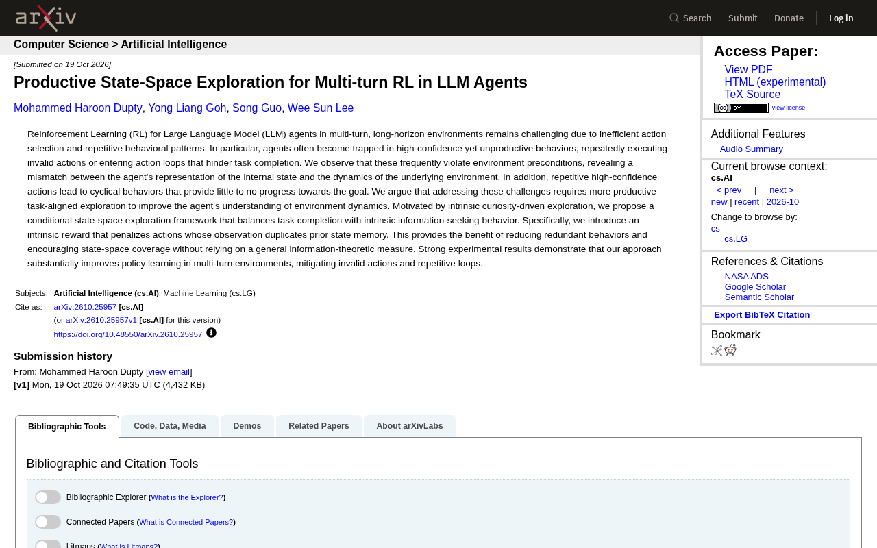 New Breakthrough in Multi-Turn Reinforcement Learning for LLM Agents: A State-Space Exploration Framework