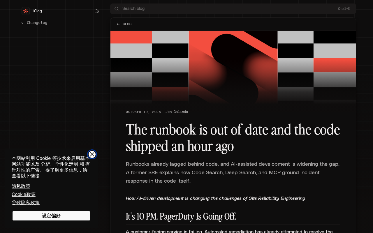 In the Age of AI Programming, Why Are Runbooks Always One Step Behind the Code?