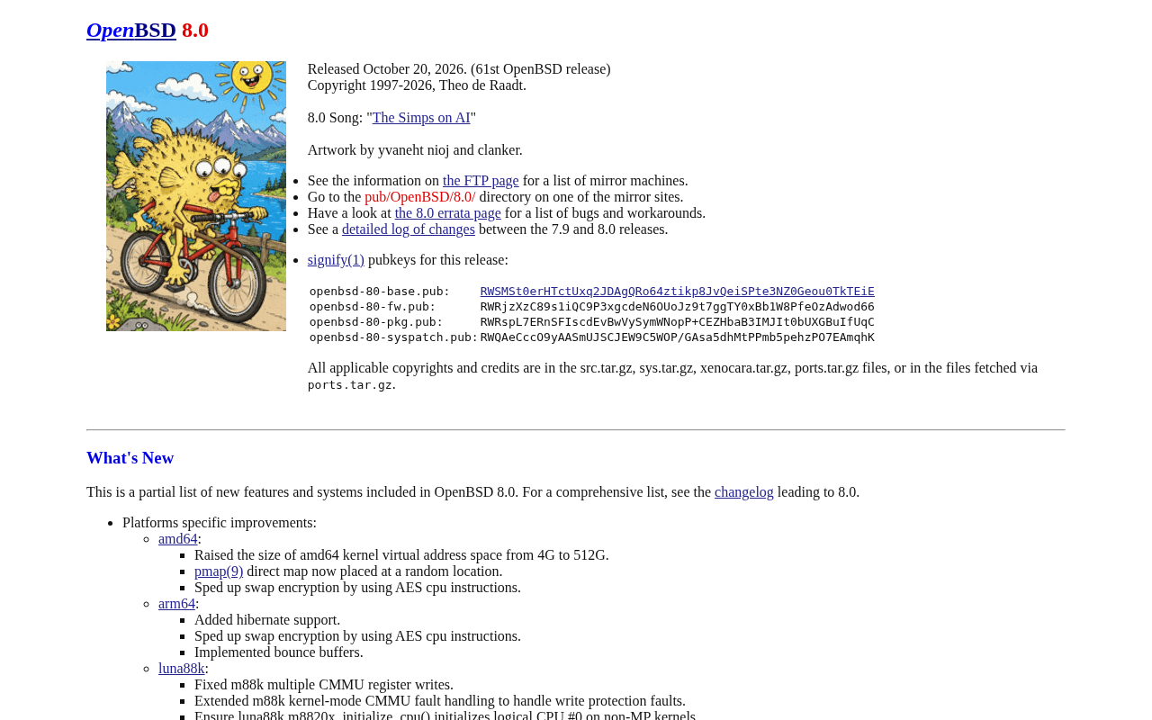 OpenBSD 8.0 正式发布:安全至上的开源系统再进化