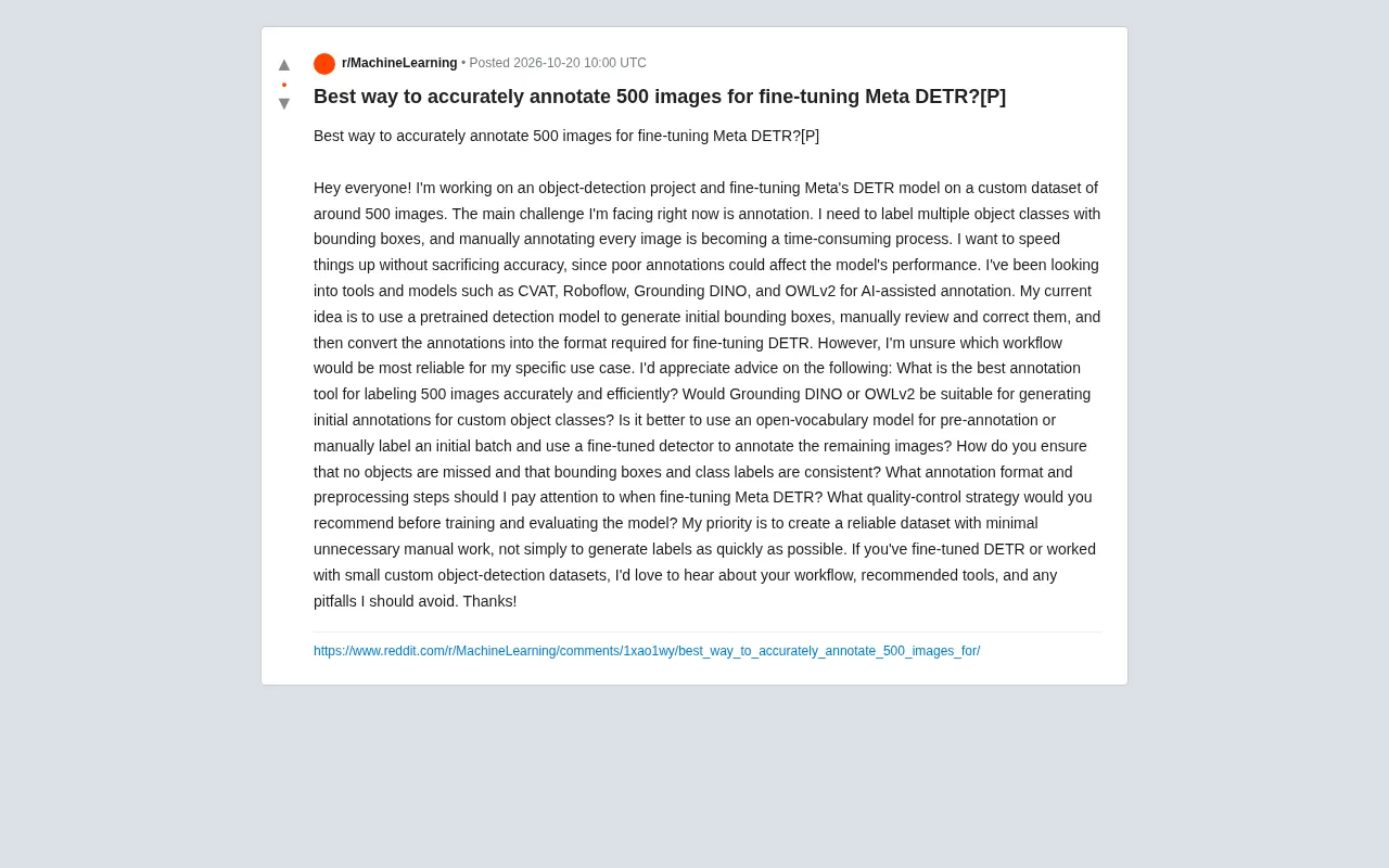 Fine-Tuning DETR with 500 Images: A Practical Guide to Efficient and Accurate Annotation