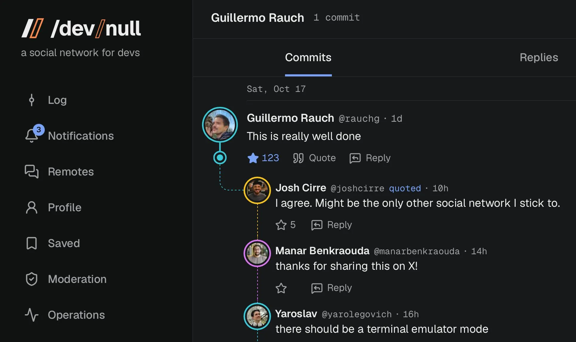 /dev/null: A Developer-Only Social Network Built from Scratch in 48 Hours