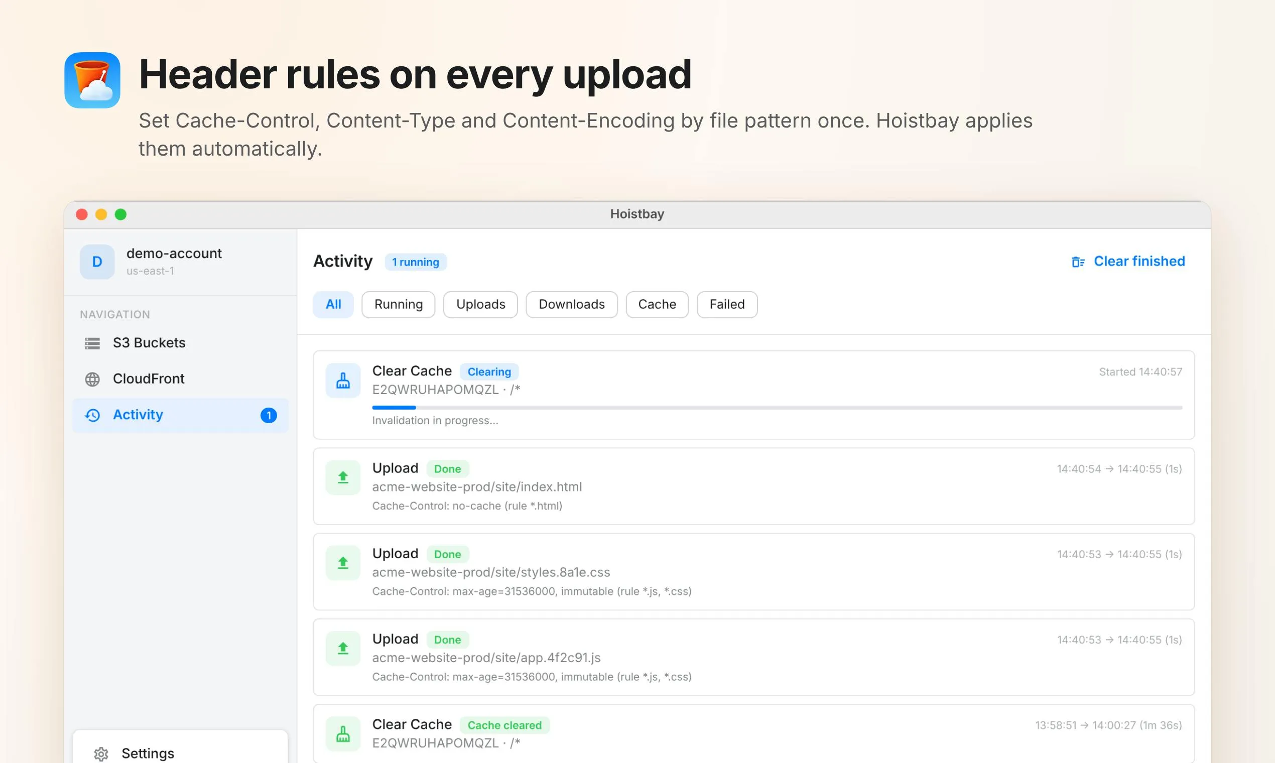 Hoistbay: An Open-Source S3 and CloudFront Desktop Management Tool