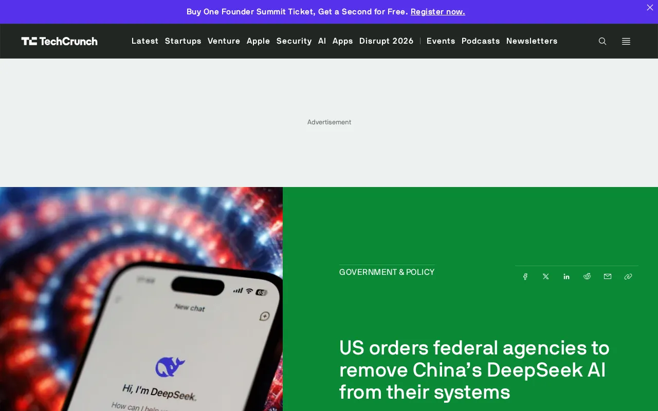 US Federal Agencies Ban DeepSeek: National Security Concerns Escalate