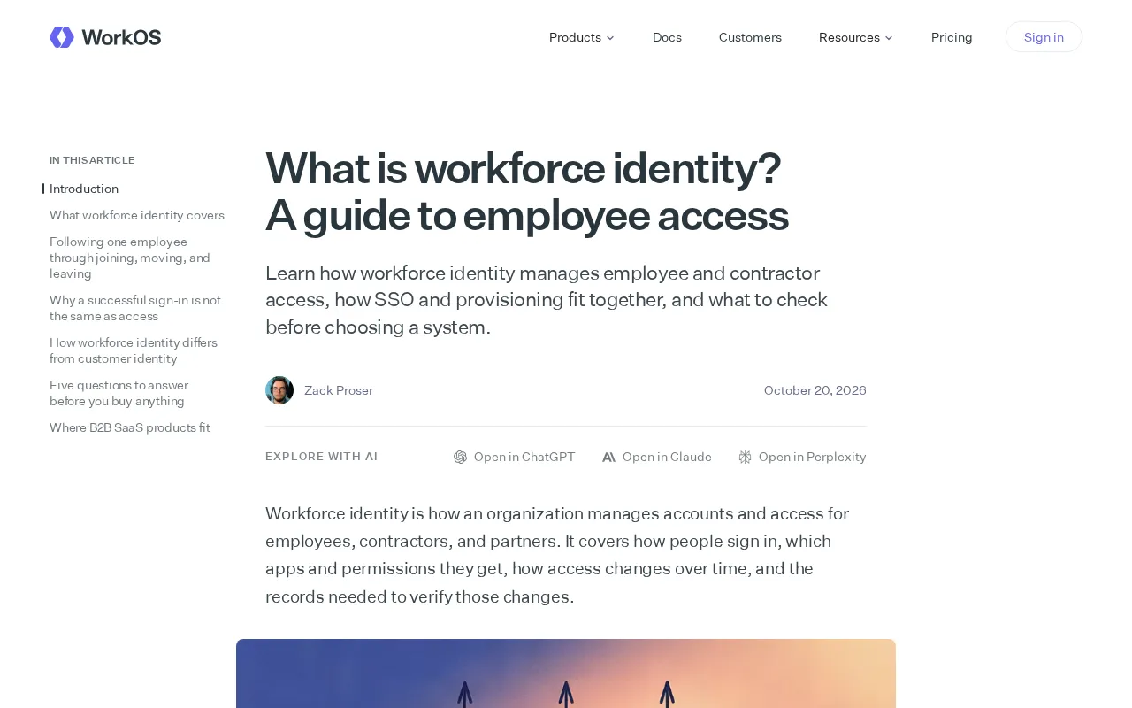 What Is Workforce Identity? A Guide to Employee Access Management