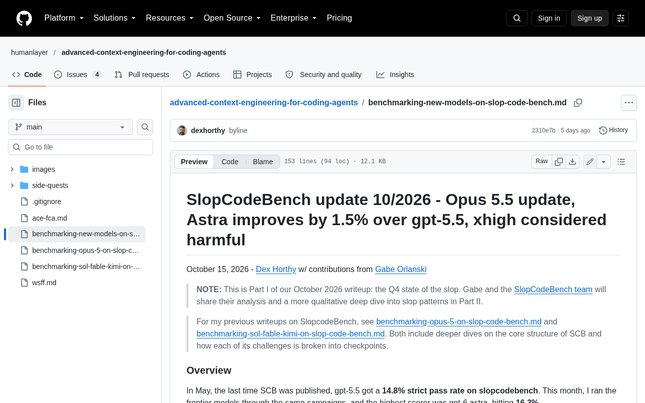 Opus 5.5 与 Astra 领跑 SlopCodeBench 2026:高推理限制为何适得其反