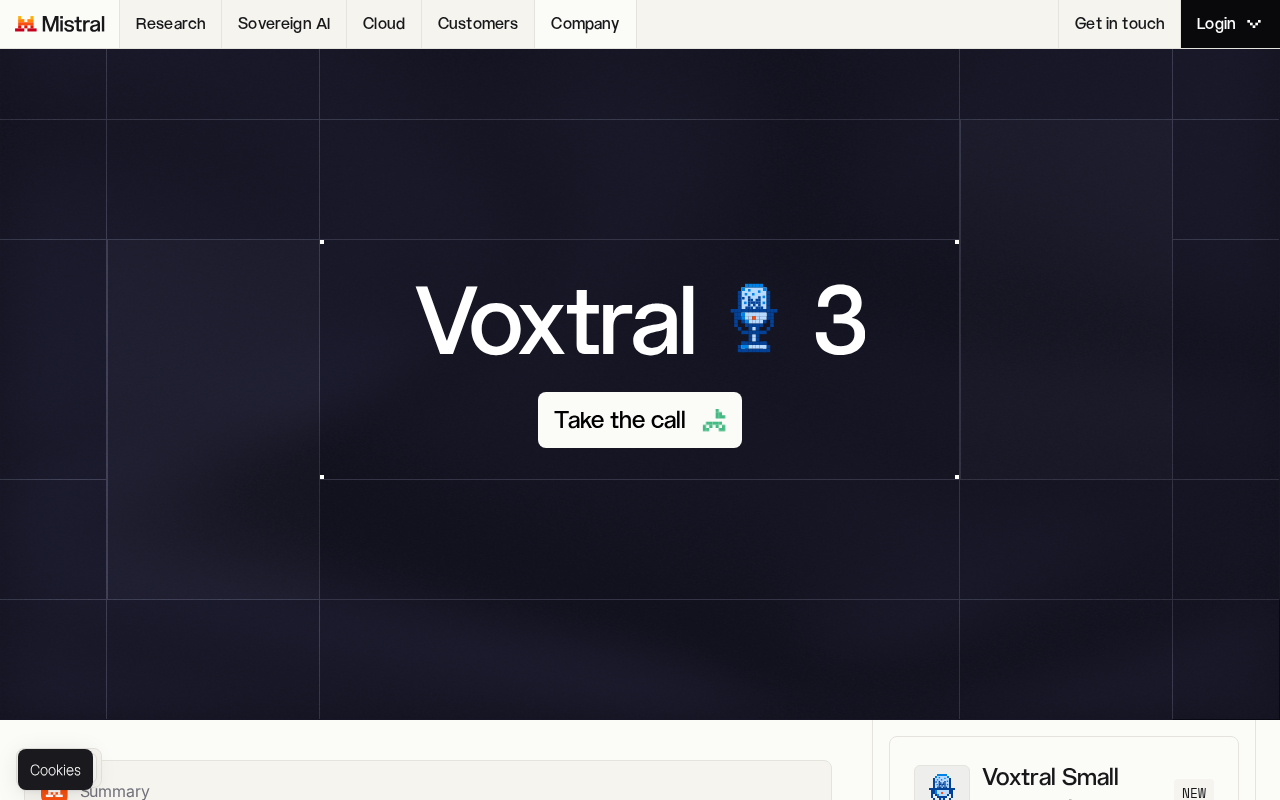 Mistral发布Voxtral 3:语音AI模型再升级