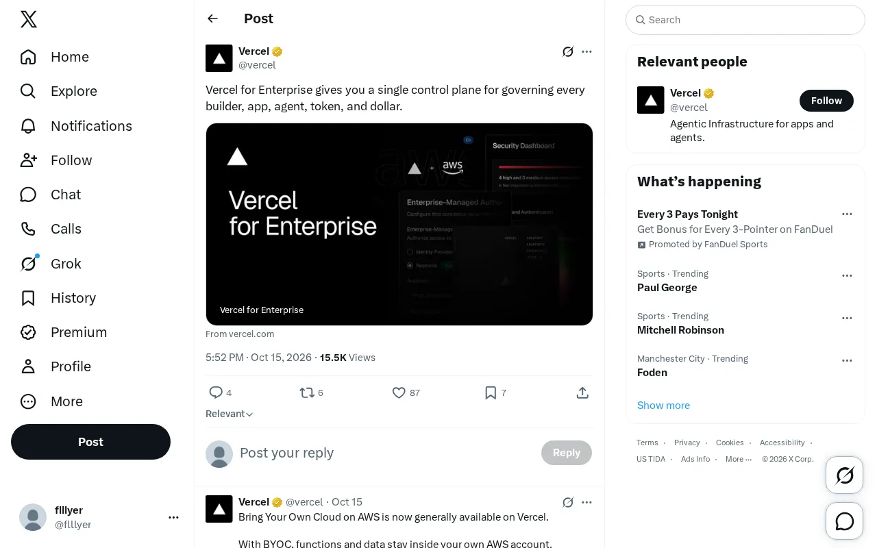 Vercel for Enterprise Launches: A Unified Control Plane to Govern Developers, Apps, and AI Agents