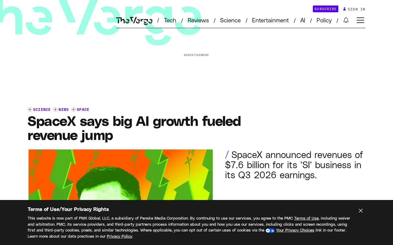 SpaceX营收暴涨161%,AI业务成新引擎