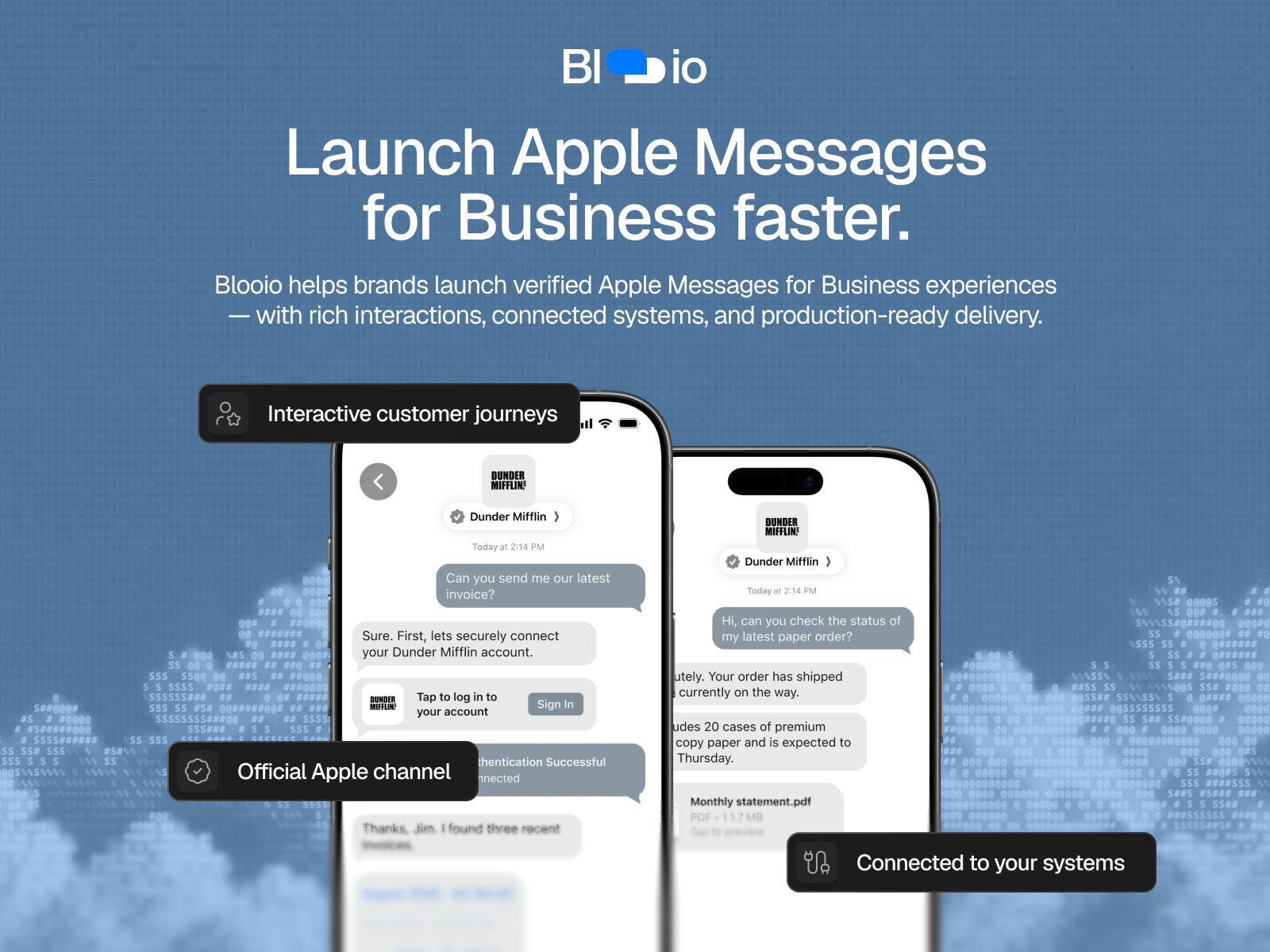 Blooio product screenshot