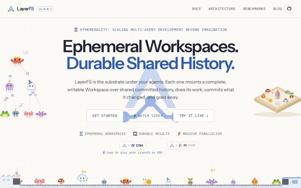 LayerFS launch post on Hacker News