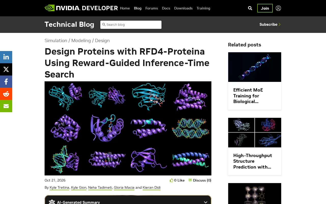 RFD4-Proteina: Designing Proteins with Reward-Guided Inference-Time Search