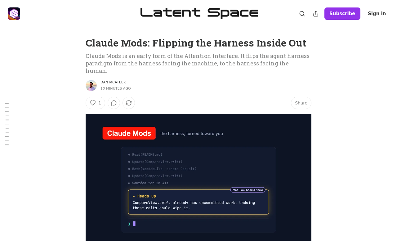 Claude Mods:翻转Agent Harness,让AI工具真正面向人类