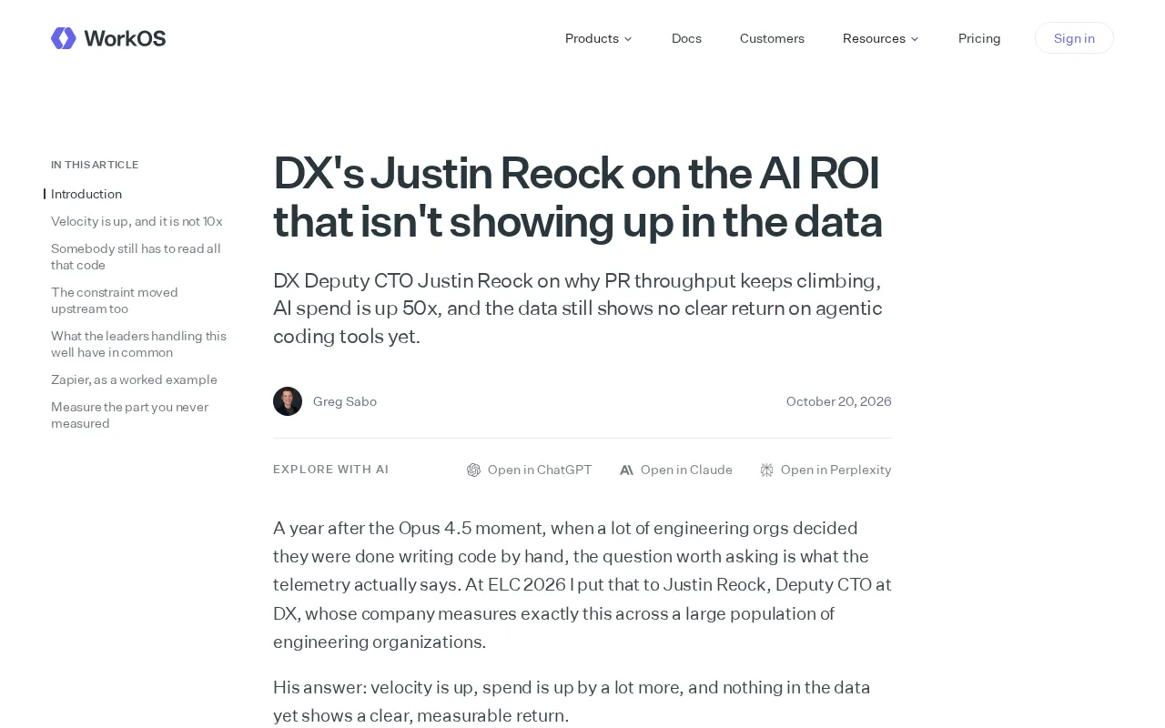 AI编程投入回报成谜:DX专家解析ROI数据缺口