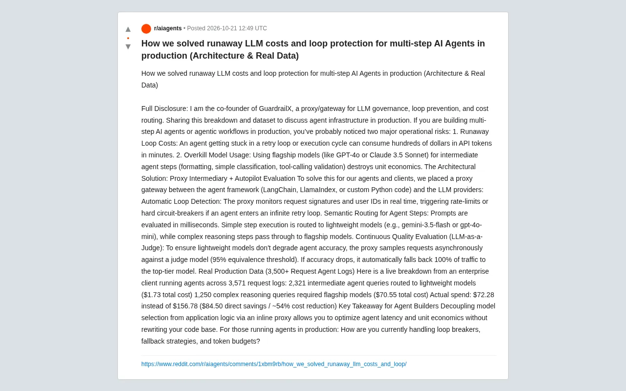 Runaway Multi-Step AI Agent Costs and Loop Protection: A Production Architecture Deep Dive