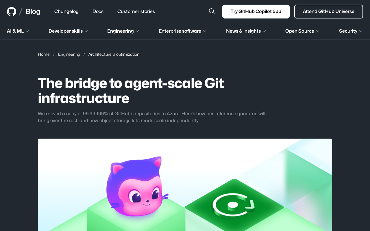 How GitHub Is Rearchitecting Git Infrastructure for AI Agent Scale