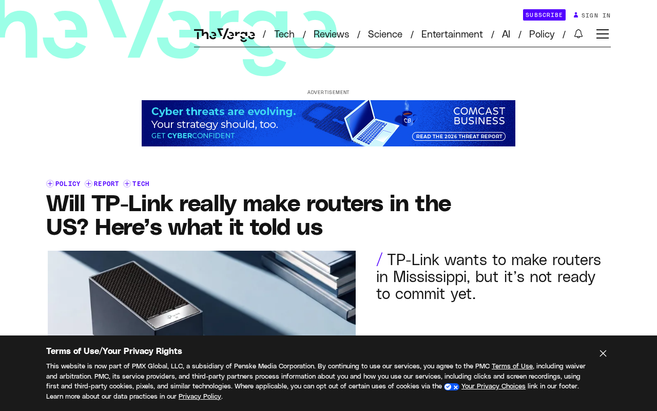 TP-Link美国造路由器?真相与挑战