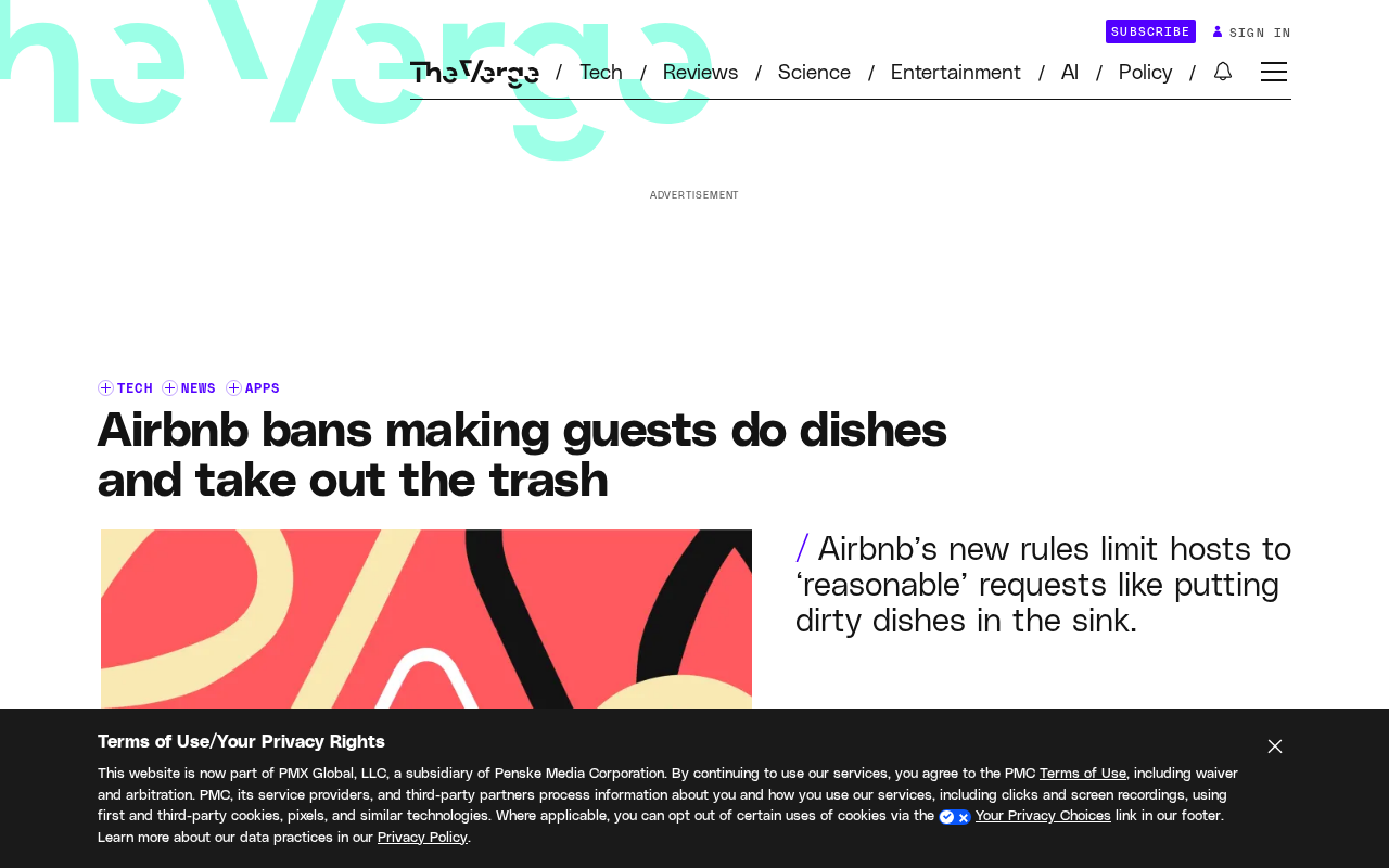 Airbnb's New Rules: No Dishwashing or Trash Duty at Checkout, Lightening the Load for Guests