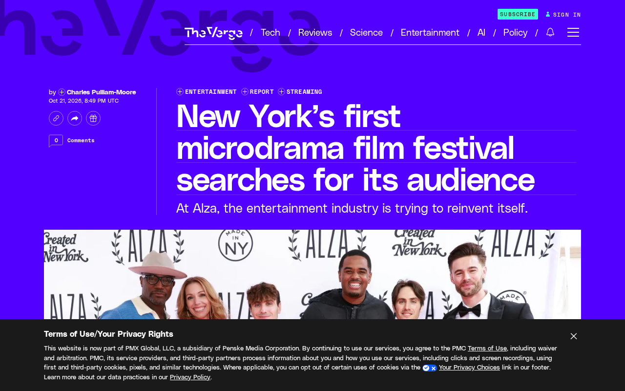 Alza, New York's First Microdrama Film Festival: Can Vertical Content Conquer the Big Screen?