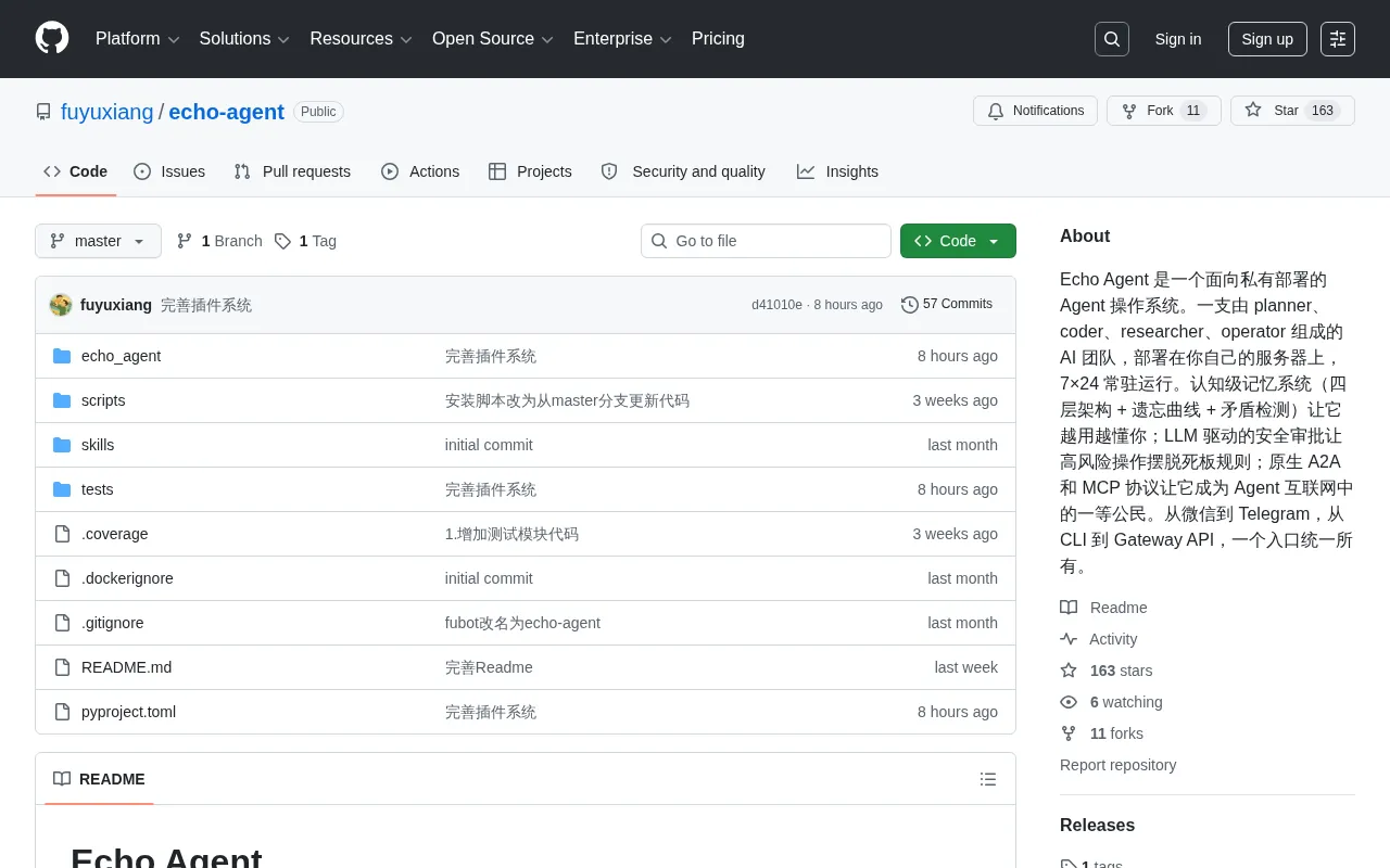 Echo Agent Deep Dive: A Self-Hosted AI Agent Operating System