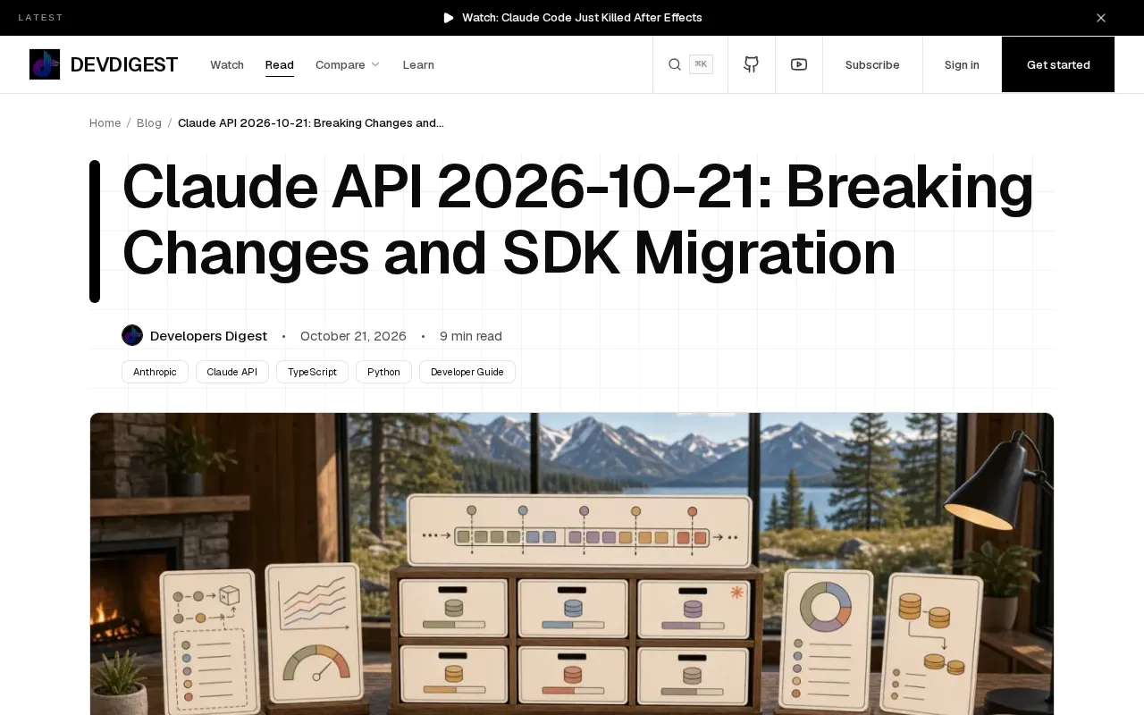 Claude API 2026-10-21 Removes Sampling Parameters: Breaking Changes and SDK Migration Guide