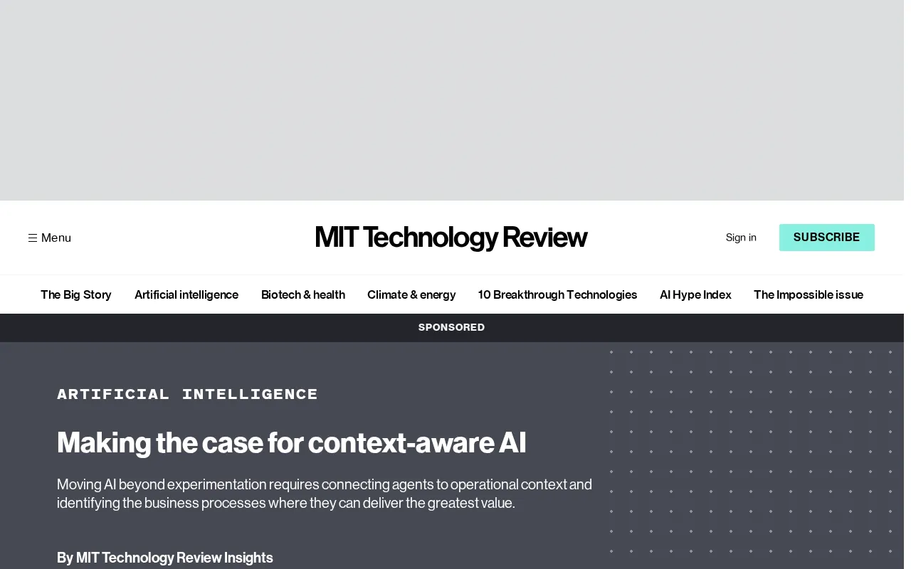 Why Does Enterprise AI Need to Be "Context-Aware"?