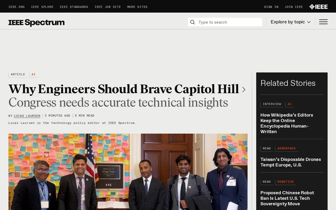 Why Engineers Should Walk into Capitol Hill: A Frontline Technologist's Practical Guide to Policy Advocacy