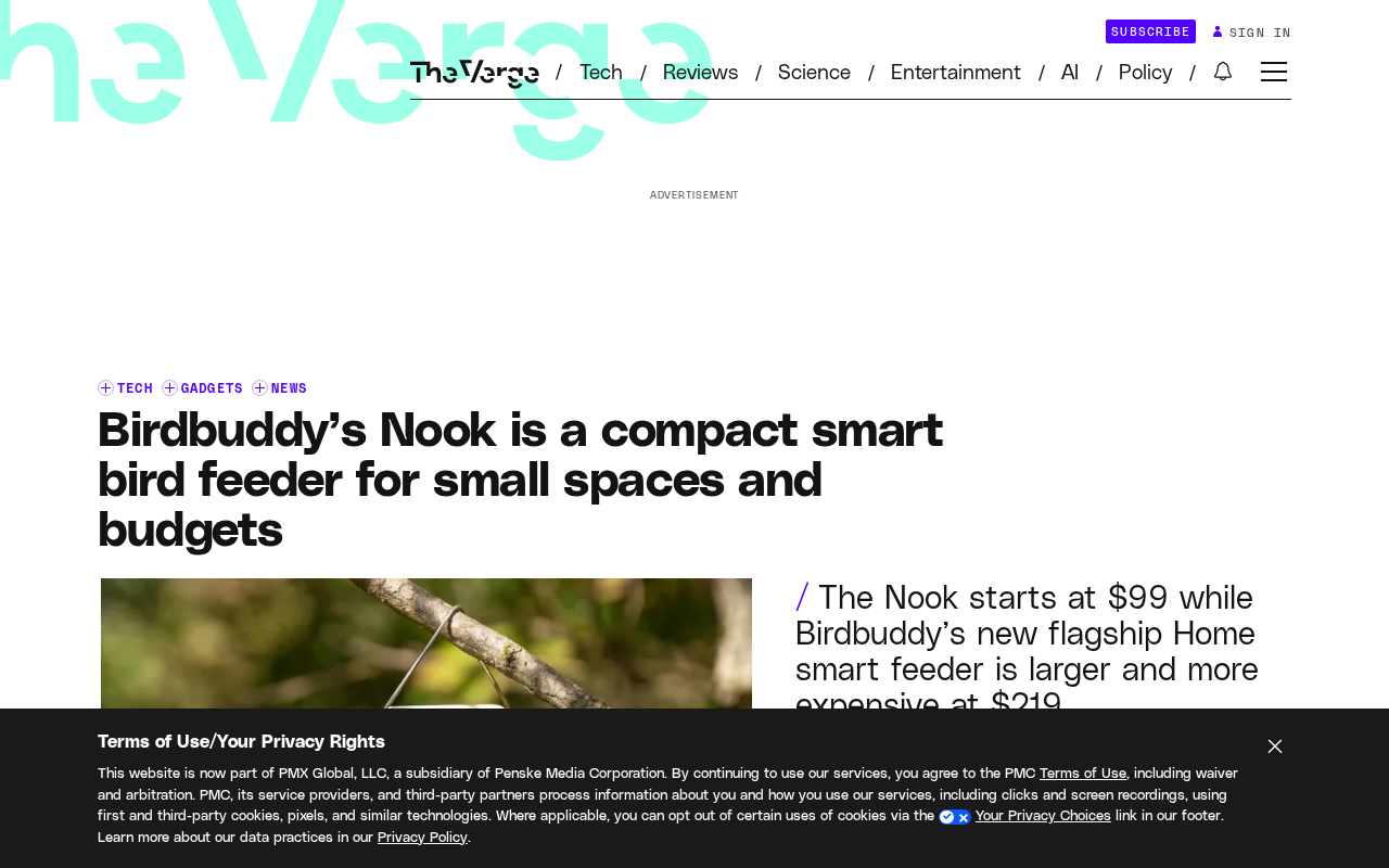 Birdbuddy Nook评测:更小更便宜的智能喂鸟器