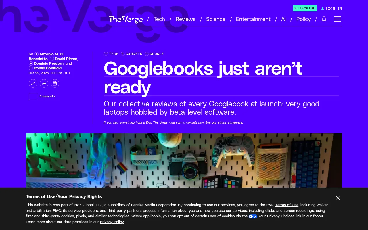 Googlebook Review: Impressive Hardware, Undermined by Immature Software