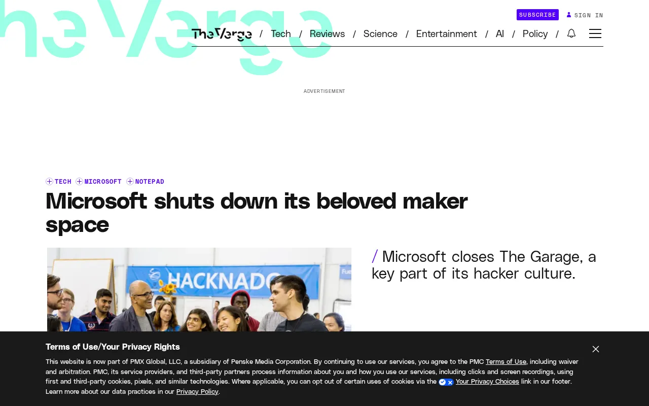 Microsoft Shuts Down The Garage Makerspace: The End of an Era for Employee Innovation