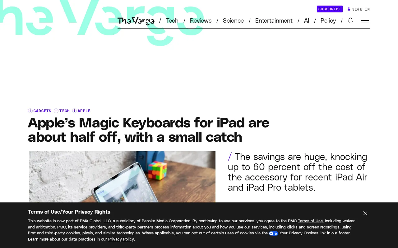 Apple Magic Keyboard discount information