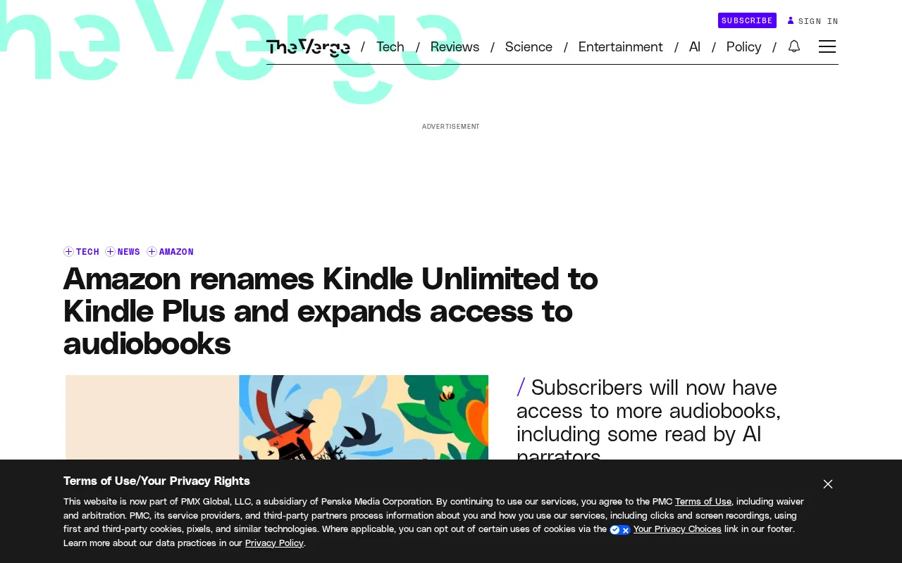 Amazon Renames Kindle Unlimited to Kindle Plus, Adds Audiobooks