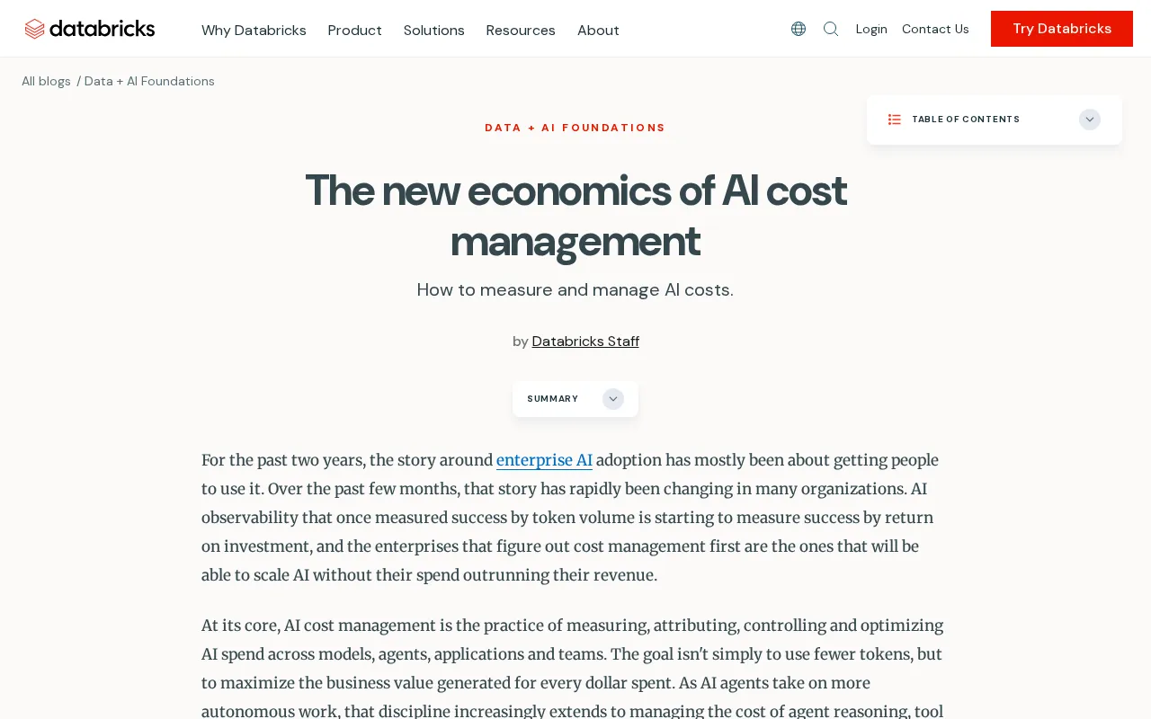 The New Economics of AI Cost Management: A Key Turning Point for Enterprise AI Adoption