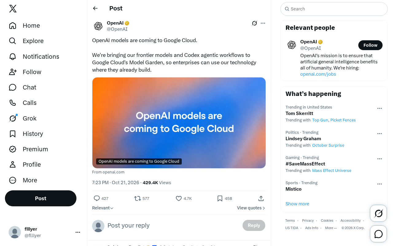 OpenAI前沿模型与Codex登陆Google Cloud,企业AI格局生变
