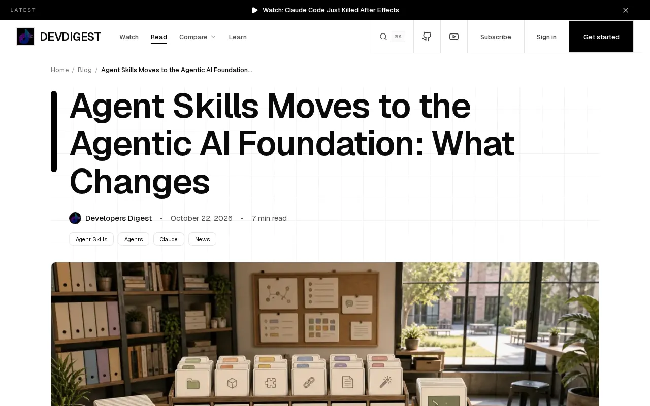 Agent Skills Standard Handover: What Developers Need to Know