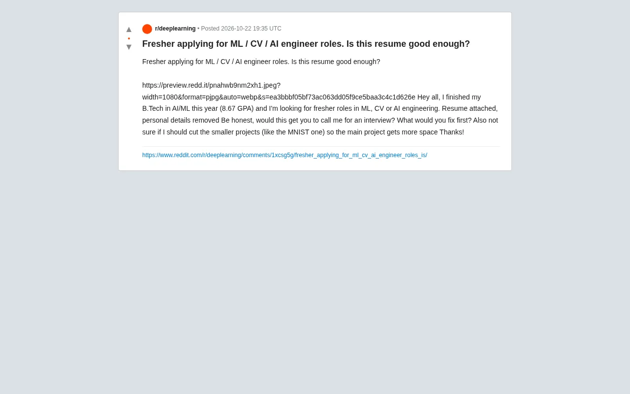 Reddit original post screenshot