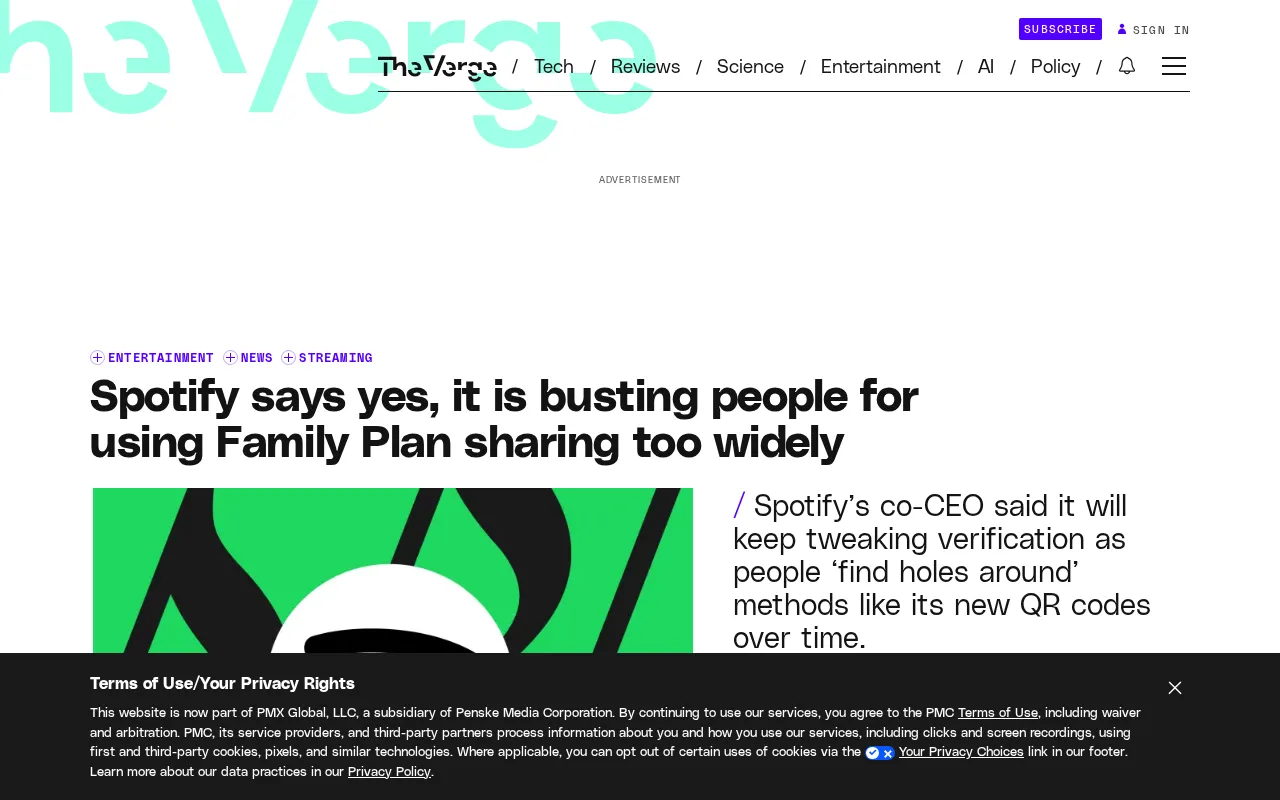Spotify出手了:家庭计划共享被严查,二维码验证上线