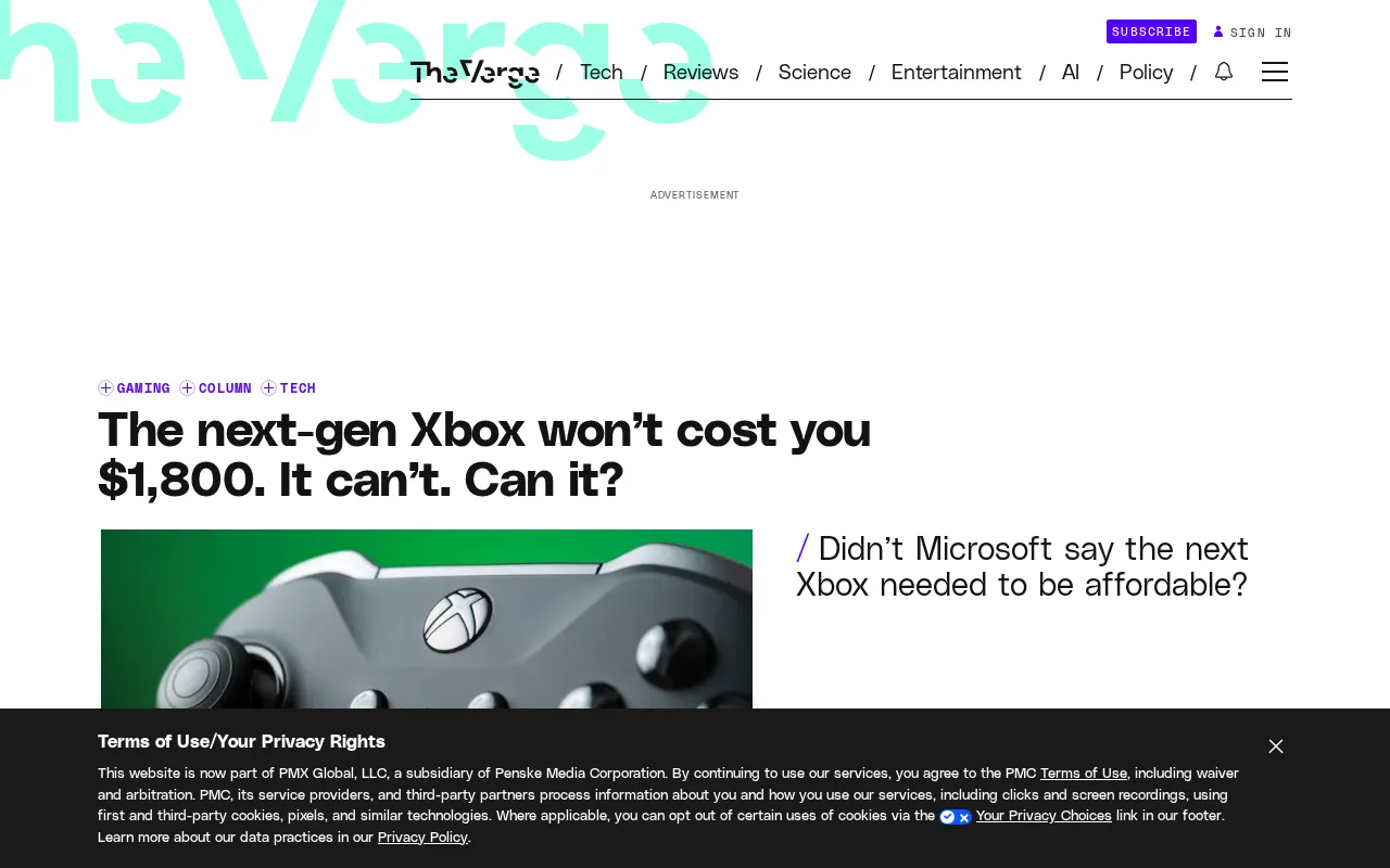 Next-Gen Xbox Could Cost Up to $1,800? The High-Price Strategy's All-In Gamble