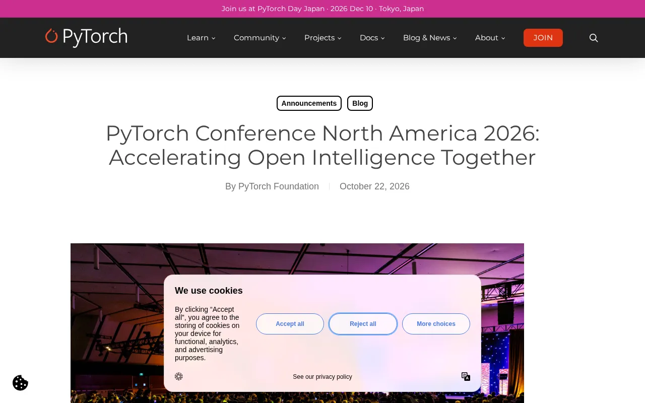 PyTorch Conference 2026: 3,500 Attendees Discuss Open Intelligence