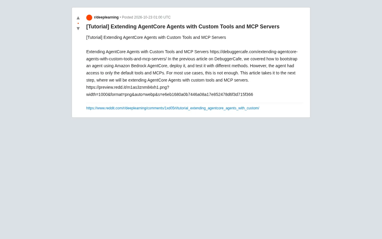 AgentCore in Practice: Connecting Custom Tools and MCP Servers to Agents