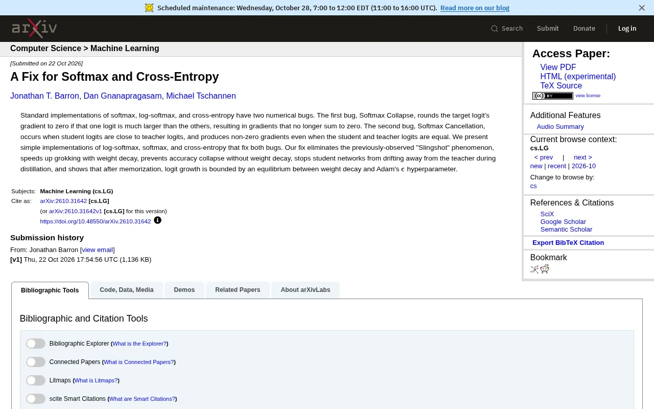 Two Major Numerical Bugs in Softmax and Cross-Entropy and Their Fixes