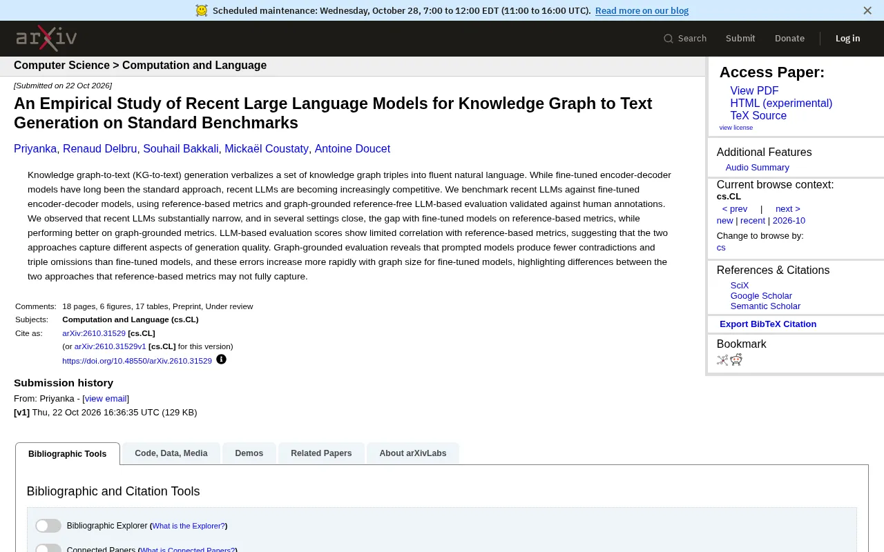 LLMs Challenge Fine-Tuned Models: New Findings from KG-to-Text Benchmarks